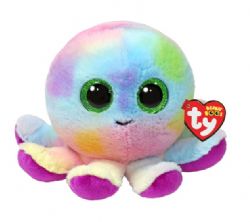 PELUCHE TY BEANIE BOOS - BUBBLES LA PIEUVRE MULTICOLORE PETIT 6